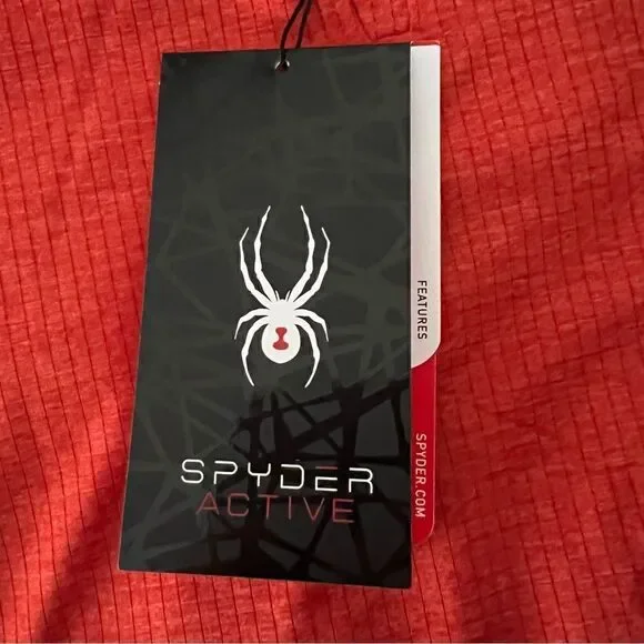 š Spyder Menās Mockneck RaglanāSleeveāPoloāsizeāSmall - Picture 8 of 14